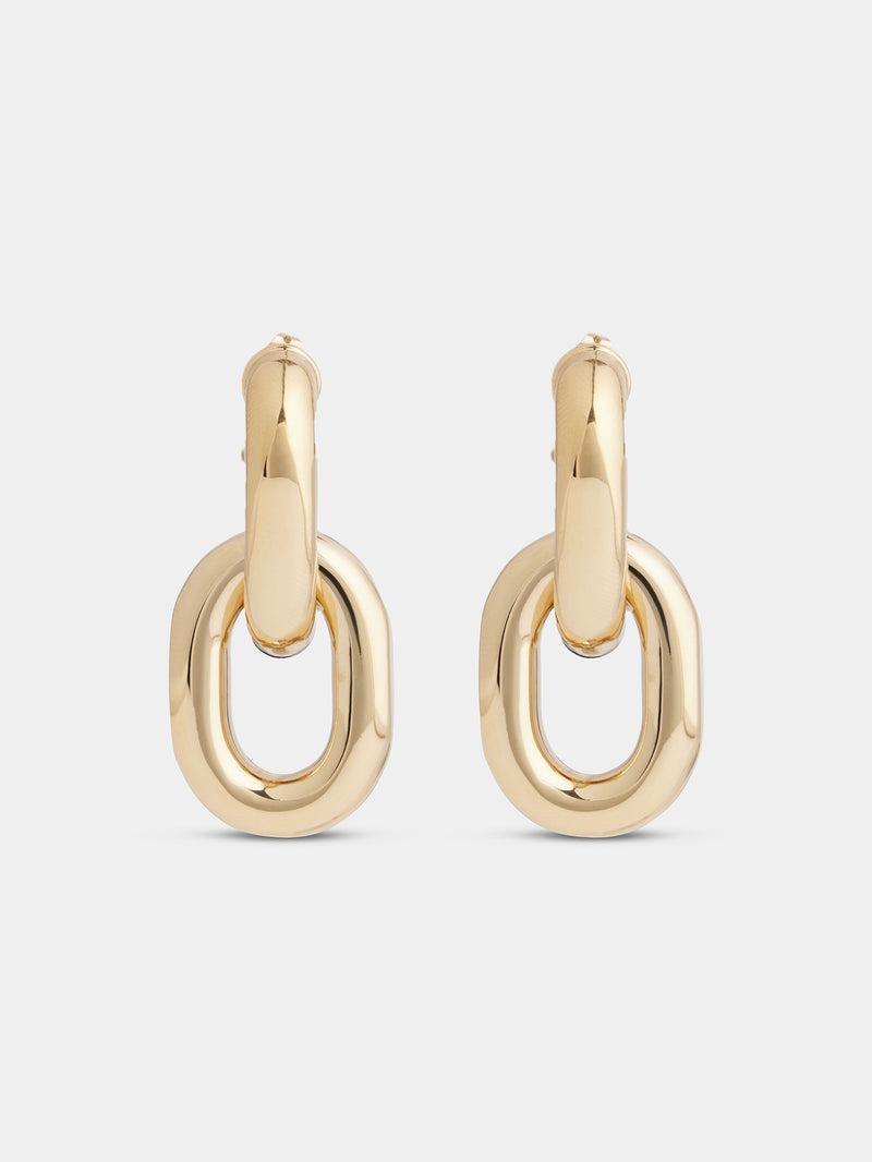 Gold Double XL Link earrings Product Image