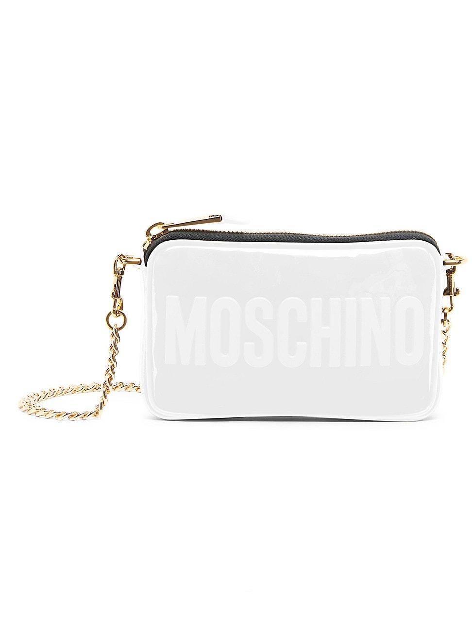 Womens Patent Leather Logo Shoulder Bag Product Image