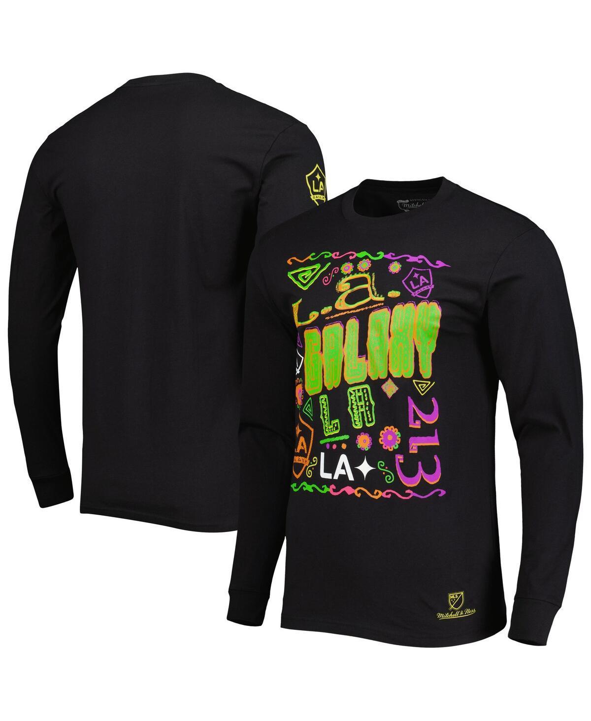 Mens Mitchell & Ness LA Galaxy Papel Picado Long Sleeve T-Shirt Product Image