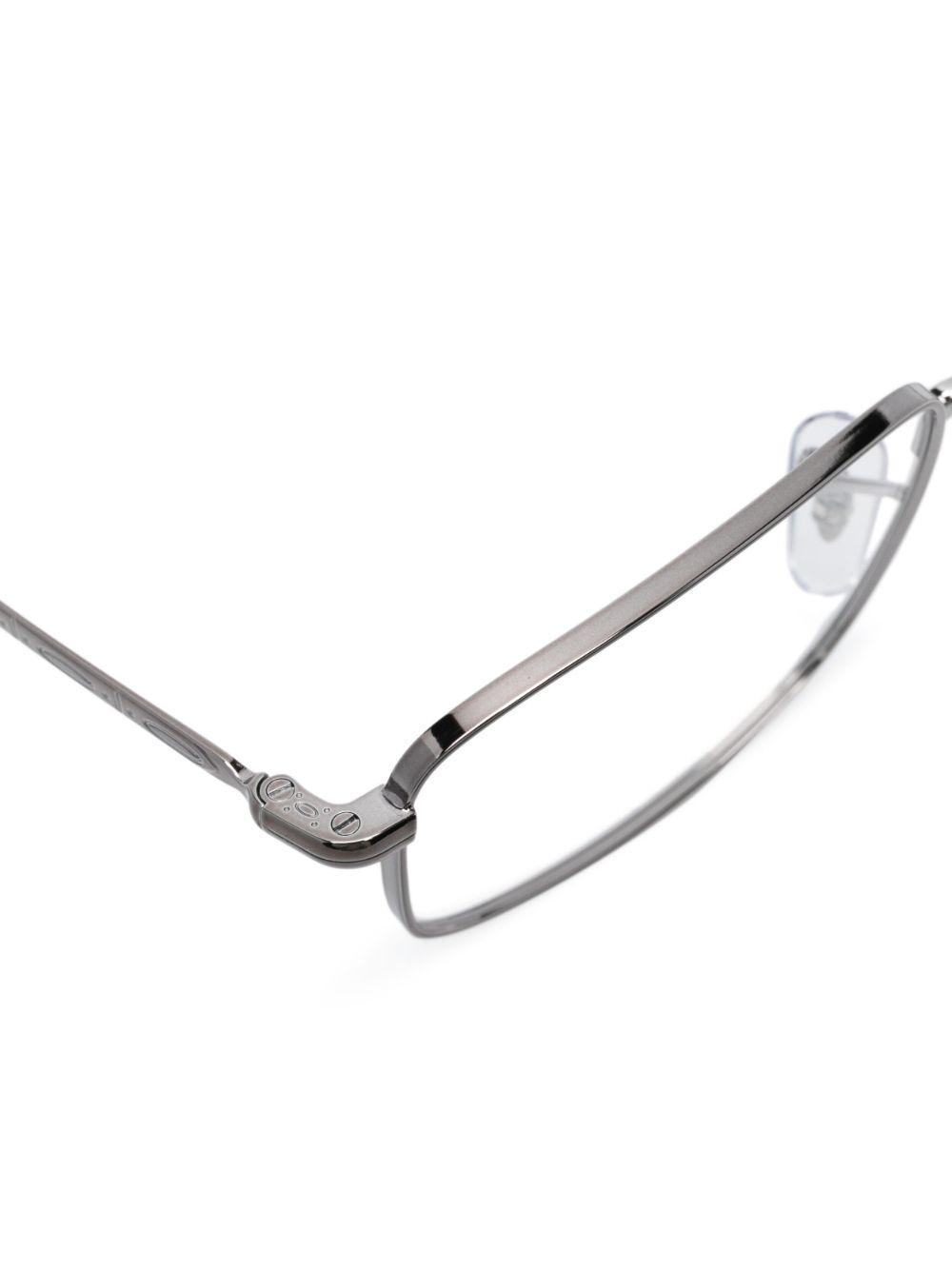 RAY BAN Rectangular-frame Straight-arms Glasses In Grey Product Image