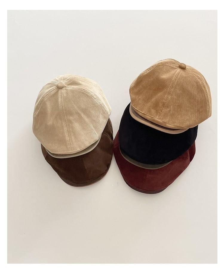 Plain Corduroy Newsboy Cap Product Image