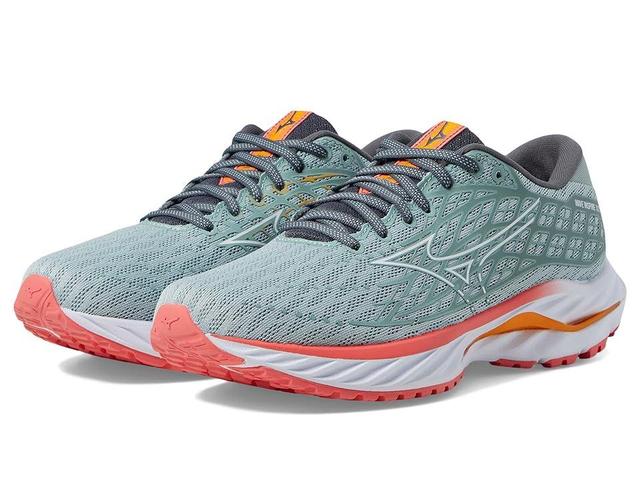 Mizuno Womens Wave Inspire 20 - Shoes Grey Mist/White Product Image