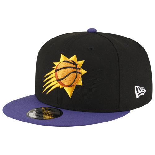 Mens New Era Black Phoenix Suns Official Team Color 2Tone 9FIFTY Snapback Hat - Black Product Image