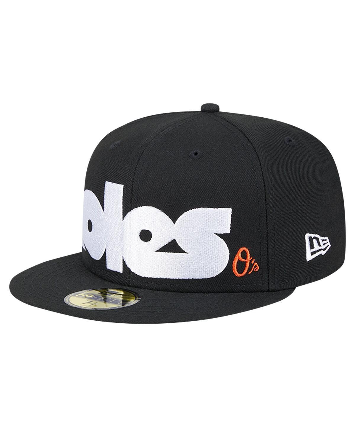 Mens New Era Baltimore Orioles Checkered Undervisor 59FIFTY Fitted Hat Product Image