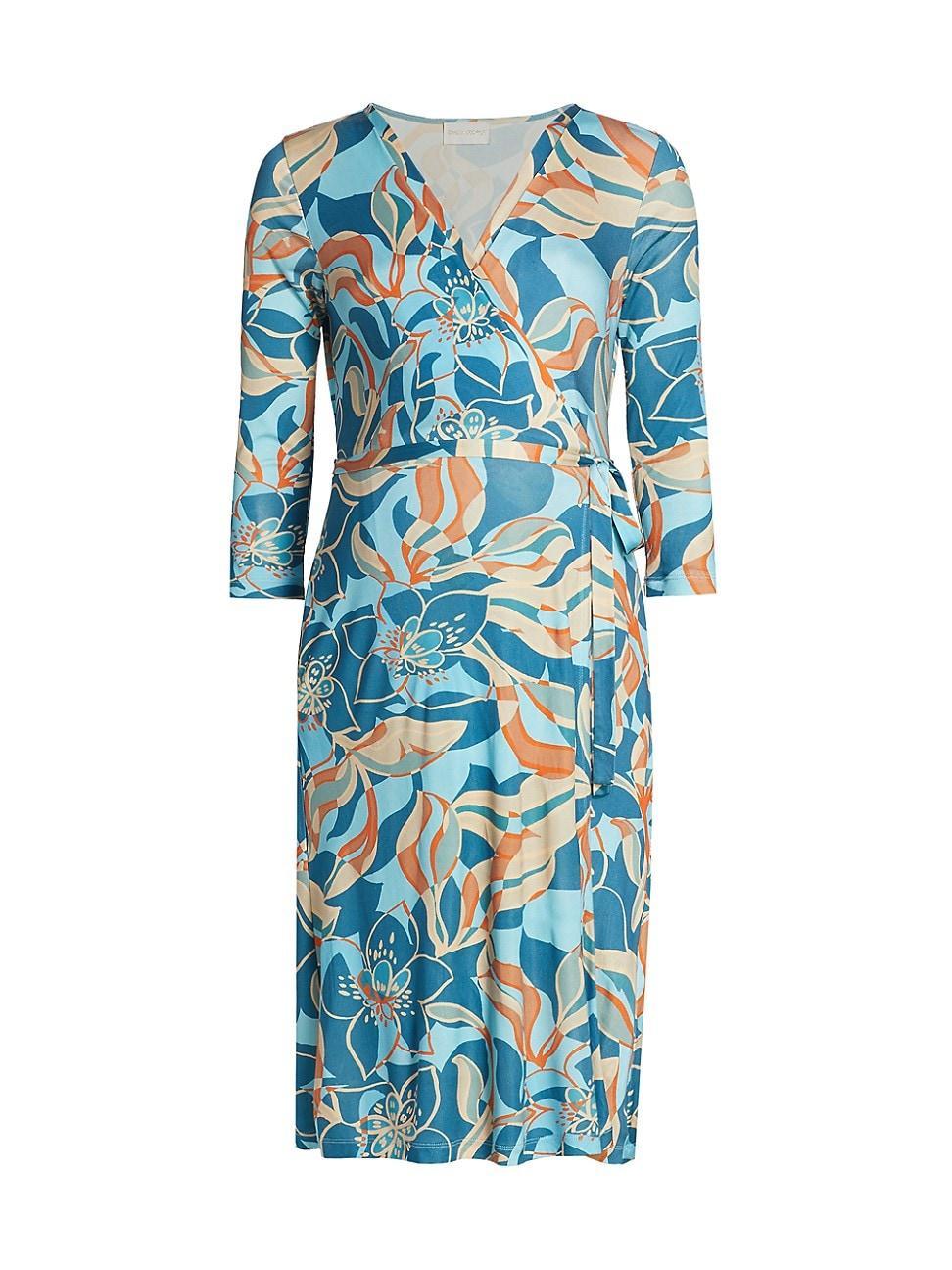 Womens Resort Emilia Silk Maternity A-Line Midi-Dress Product Image