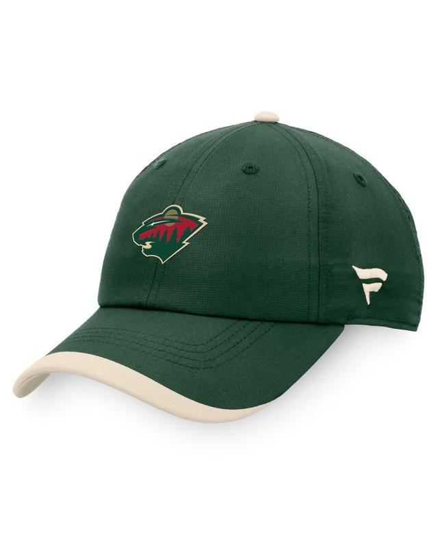 Mens Fanatics Green Minnesota Wild Authentic Pro Rink Pinnacle Adjustable Hat Product Image