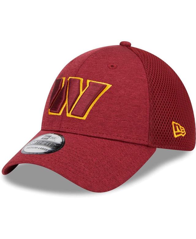 Mens New Era Burgundy Washington Commanders Stripe 39THIRTY Flex Hat Product Image