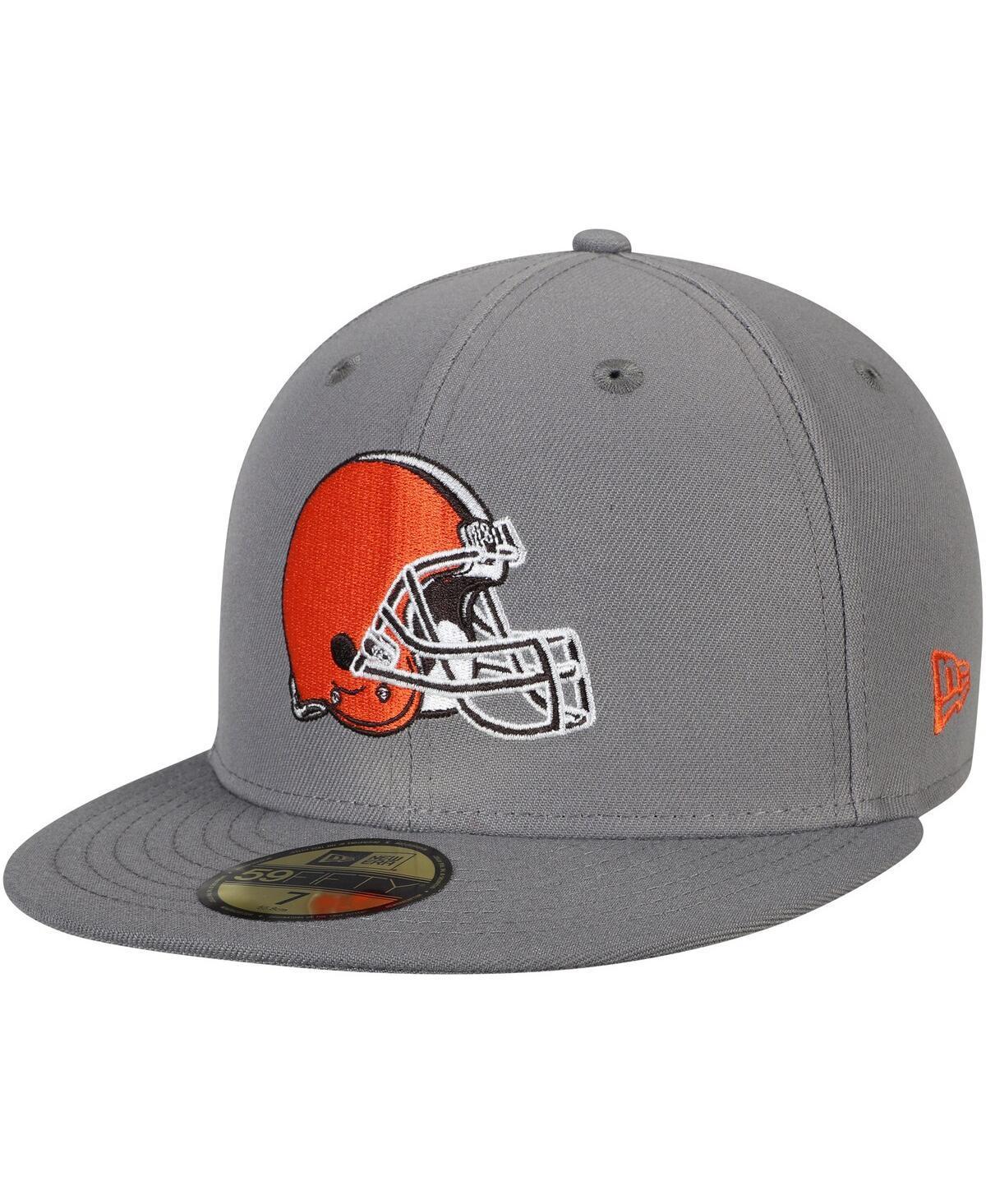 Mens New Era Graphite Cleveland Browns Storm 59FIFTY Fitted Hat Product Image