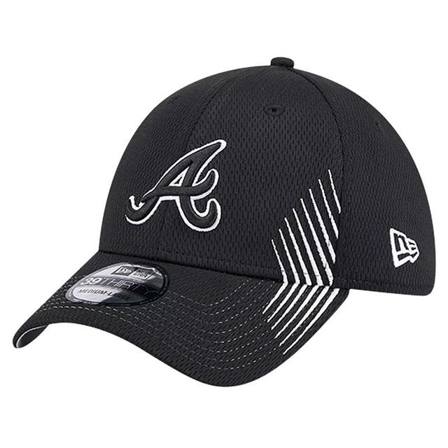 Mens New Era Atlanta Braves Active Dash Mark 39THIRTY Flex Hat Product Image