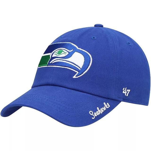 Womens 47 Royal Seattle Seahawks Miata Clean Up Legacy Adjustable Hat Product Image