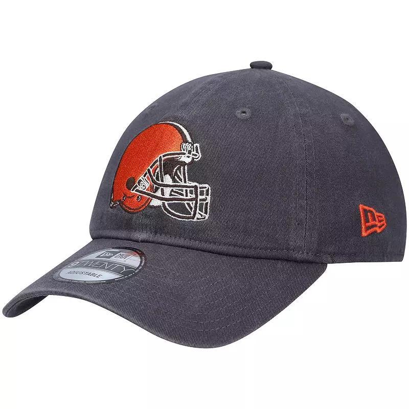 Men's New Era Graphite Cleveland Browns Icon Core Classic 2.0 9TWENTY Adjustable Hat Product Image