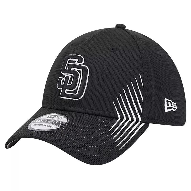 Mens New Era San Diego Padres Active Dash Mark 39THIRTY Flex Hat Product Image