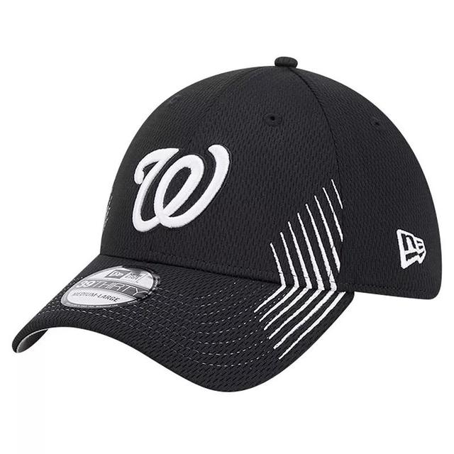 Mens New Era Washington Nationals Active Dash Mark 39THIRTY Flex Hat Product Image