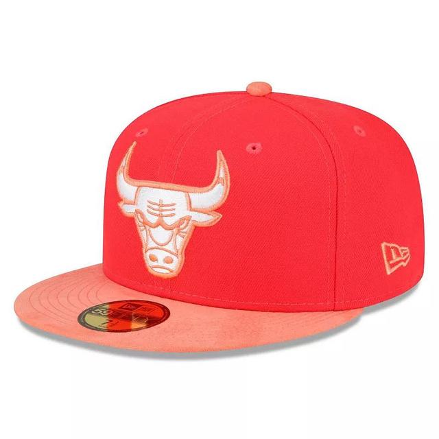 Mens New Era /Peach Chicago Bulls Tonal 59FIFTY Fitted Hat Product Image