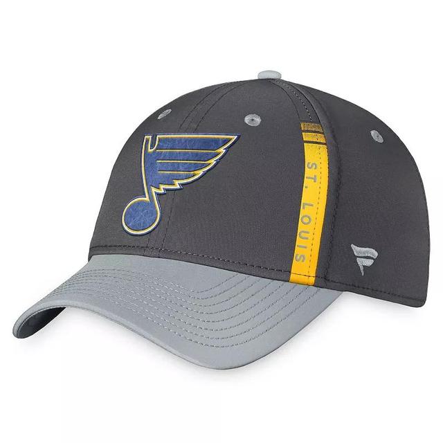 Mens Fanatics Charcoal/Gray St. Louis Blues Authentic Pro Home Ice Flex Hat Product Image