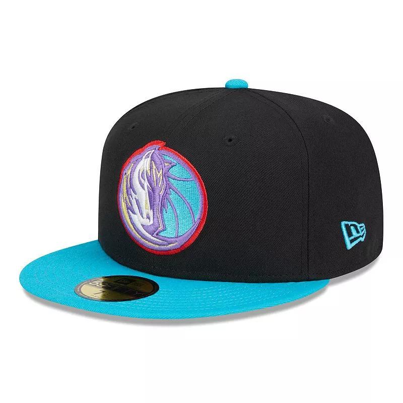 Mens New Era /Turquoise Dallas Mavericks Arcade Scheme 59FIFTY Fitted Hat Product Image