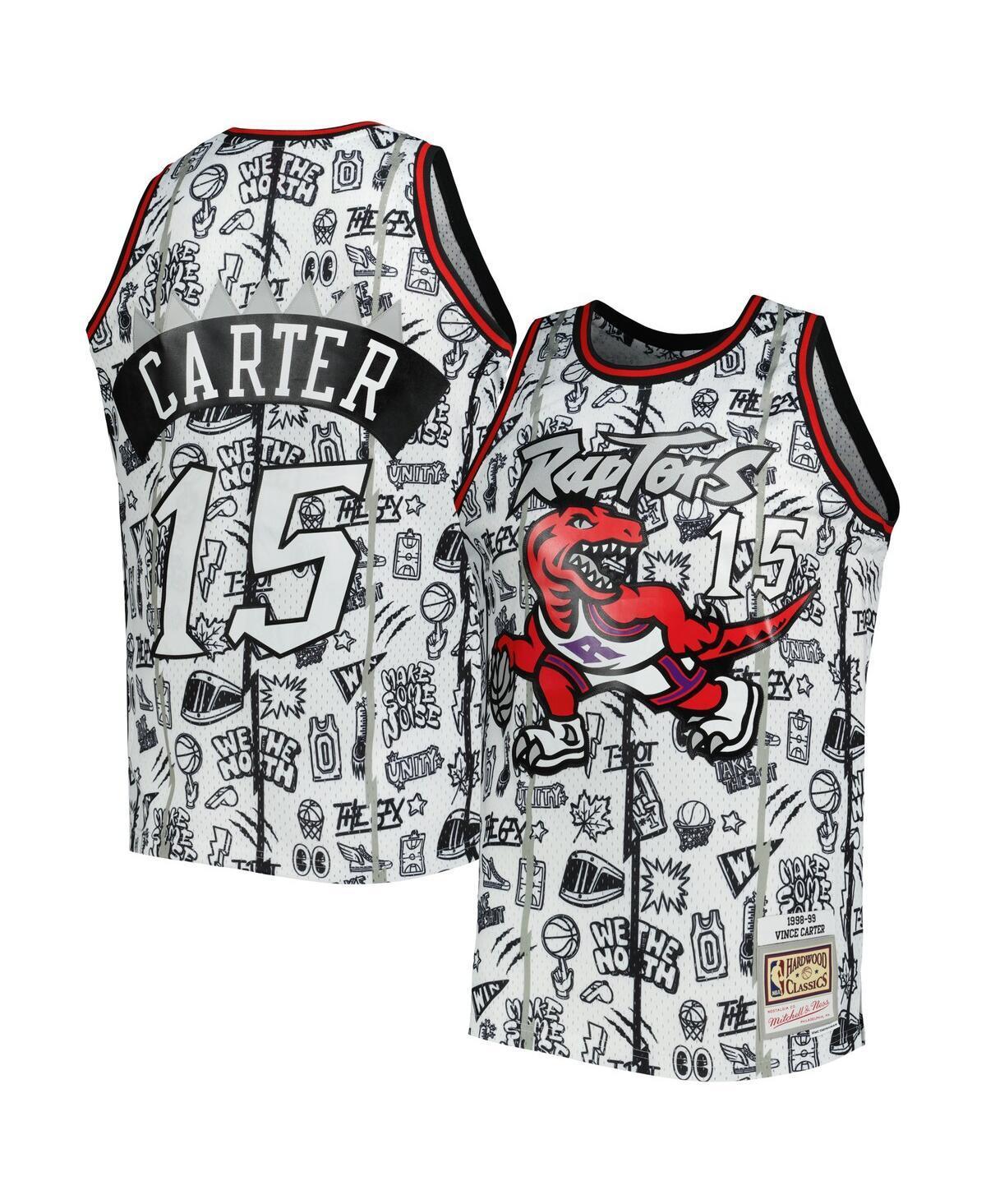 Mens Mitchell & Ness Vince Carter White Toronto Raptors 1998/99 Swingman Jersey Product Image