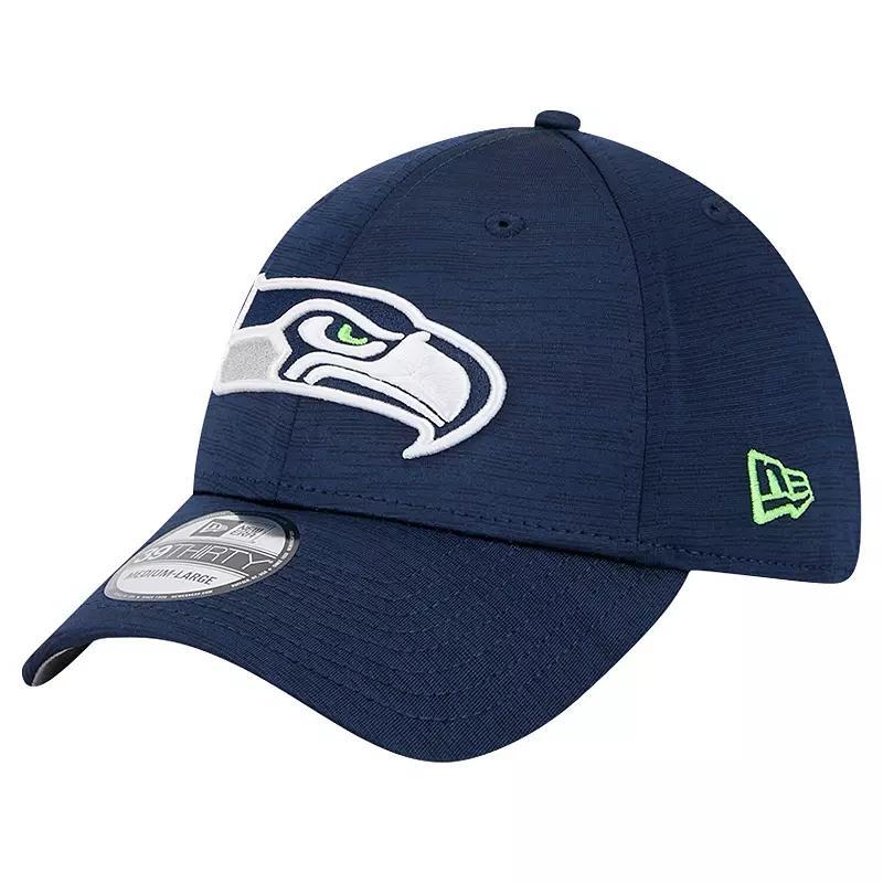 Mens New Era College Navy Seattle Seahawks Active Tech 39THIRTY Flex Hat Product Image