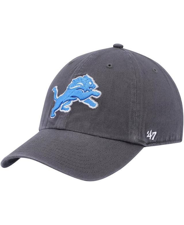 Mens 47 Charcoal Detroit Lions Secondary Clean Up Adjustable Hat Product Image