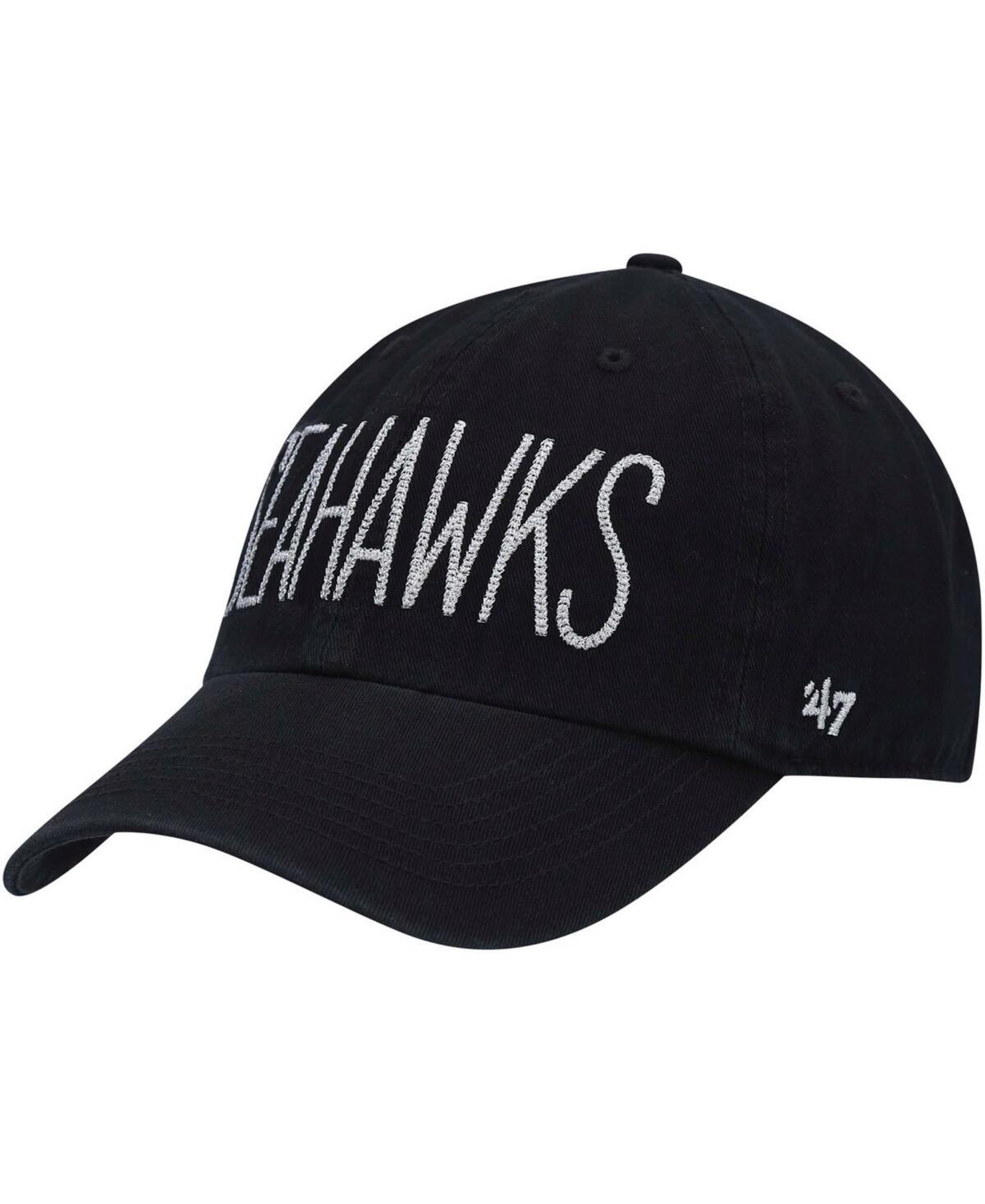 Womens 47 Seattle Seahawks Shimmer Text Clean Up Adjustable Hat Product Image