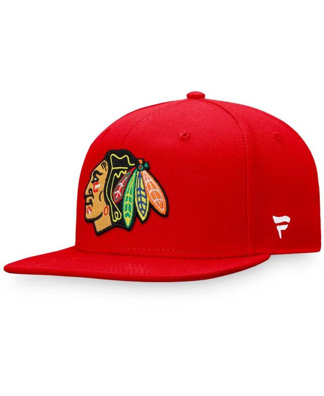 Mens Fanatics Branded Chicago Blackhawks Core Primary Logo Fitted Hat Product Image