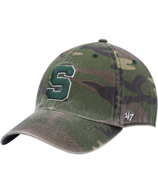 Mens Camo Michigan State Spartans Clean Up Core Adjustable Hat Product Image