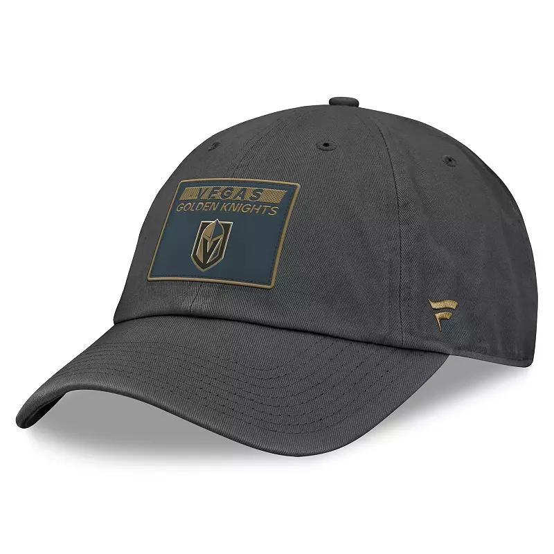 Womens Fanatics Gray Vegas Golden Knights Authentic Pro Rink Adjustable Hat Product Image