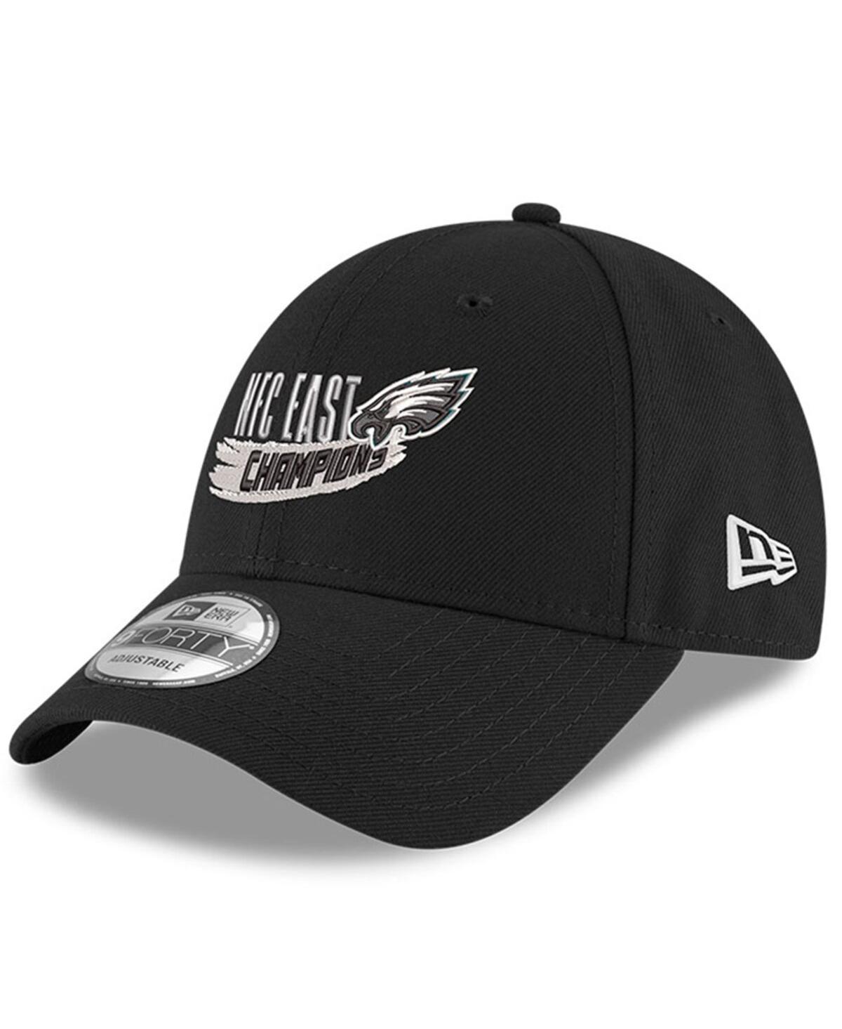 Mens New Era Black Philadelphia Eagles 2022 Nfc East Division Champions 9FORTY Adjustable Hat Product Image