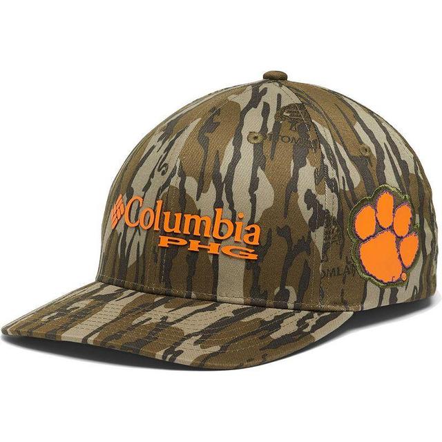 Mens Columbia Mossy Oak Camo Clemson Tigers Bottomland Flex Hat Product Image