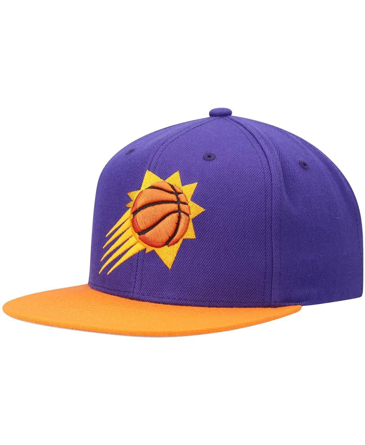 Mens Mitchell & Ness /Orange Phoenix Suns Team Two-Tone 2.0 Snapback Hat Product Image