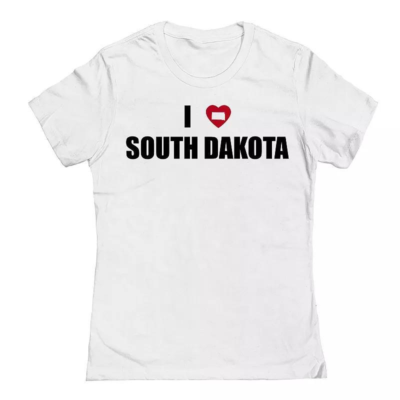 Juniors I Heart North Dakota Graphic Tee, Womens product image