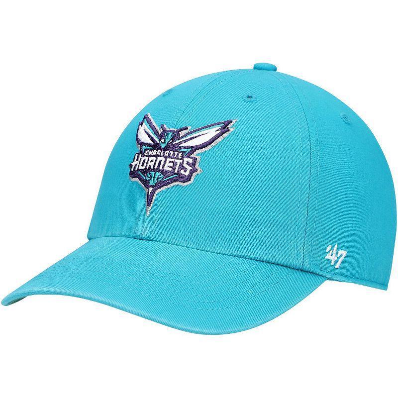 Mens 47 Teal Charlotte Hornets Team Franchise Fitted Hat Product Image