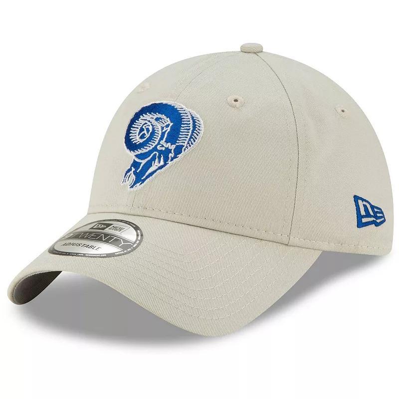 Mens New Era Khaki Los Angeles Rams Skull Playmaker 9TWENTY Adjustable Hat Product Image