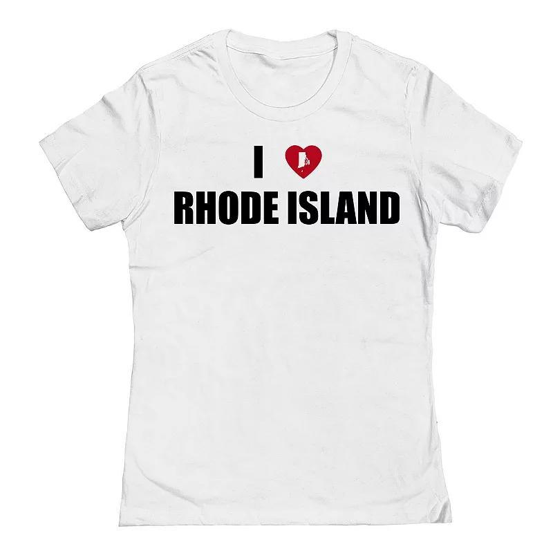 Juniors I Heart Rhode Island Graphic Tee, Womens product image