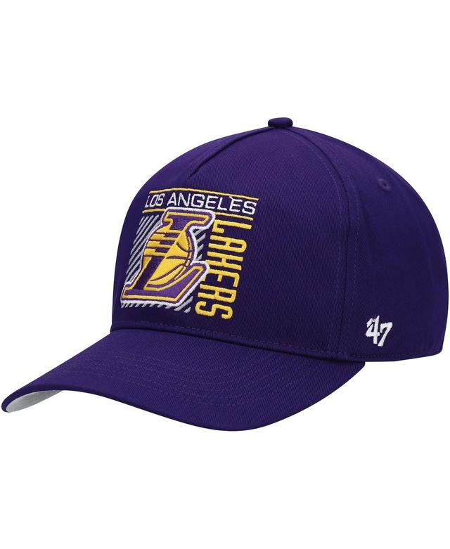 Mens 47 Purple Los Angeles Lakers Reflex Hitch Snapback Hat Product Image