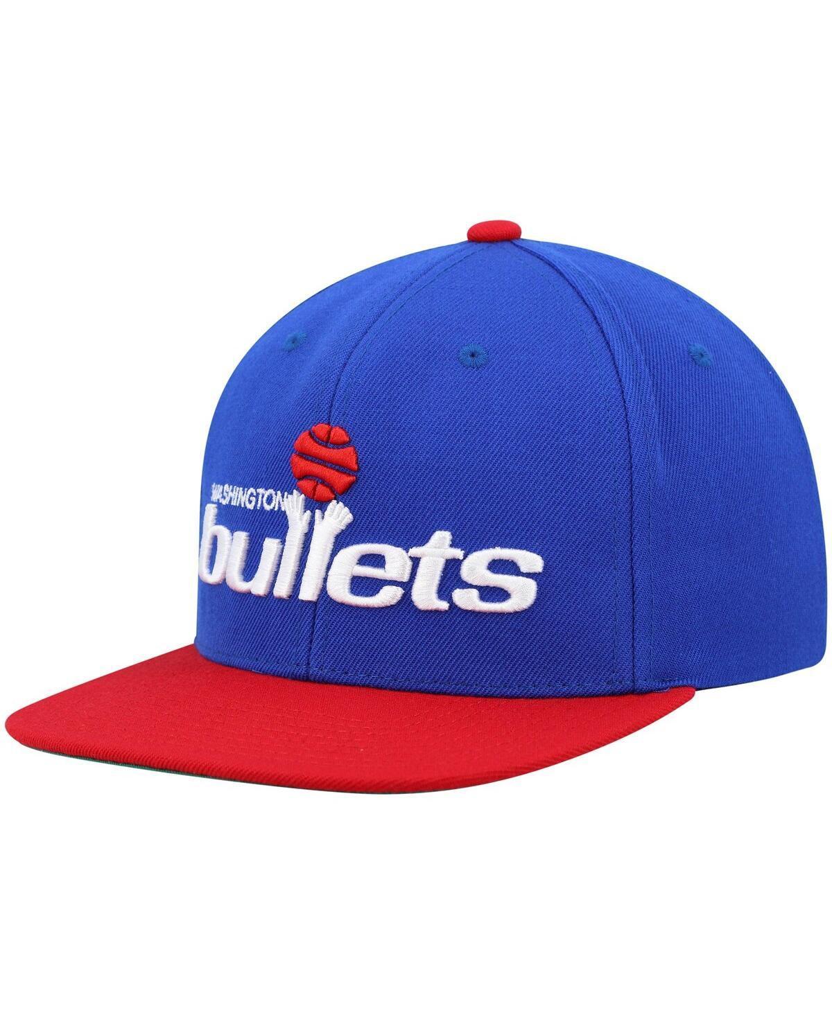 Mens Mitchell & Ness /Red Washington Bullets Hardwood Classics Team Two-Tone 2.0 Snapback Hat Product Image