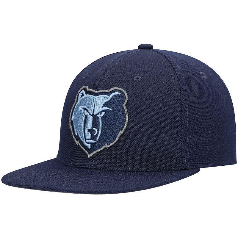 Mens Mitchell & Ness Navy Memphis Grizzlies Ground 2.0 Snapback Hat, Grz Blue Product Image