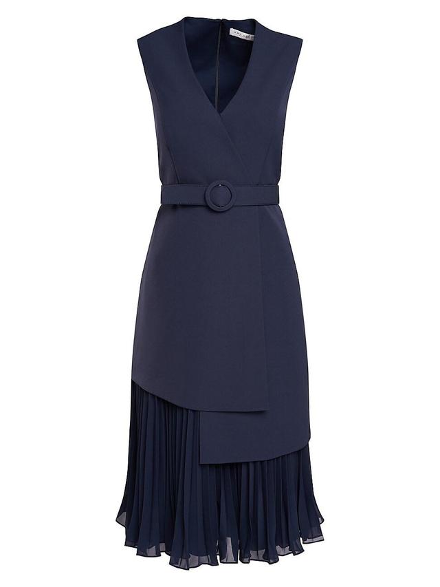 Womens Nadia Pleated Underlay Cocktail Dress Product Image