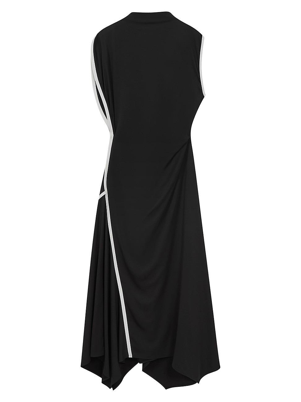 Womens Klein Asymmetric Cap-Sleeve Gown Product Image