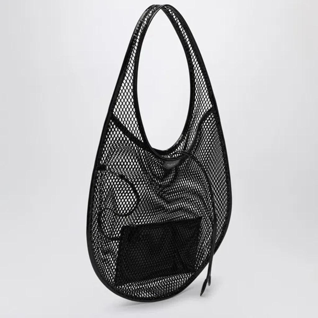 Medium Mesh Tote Top Handle In Black Product Image