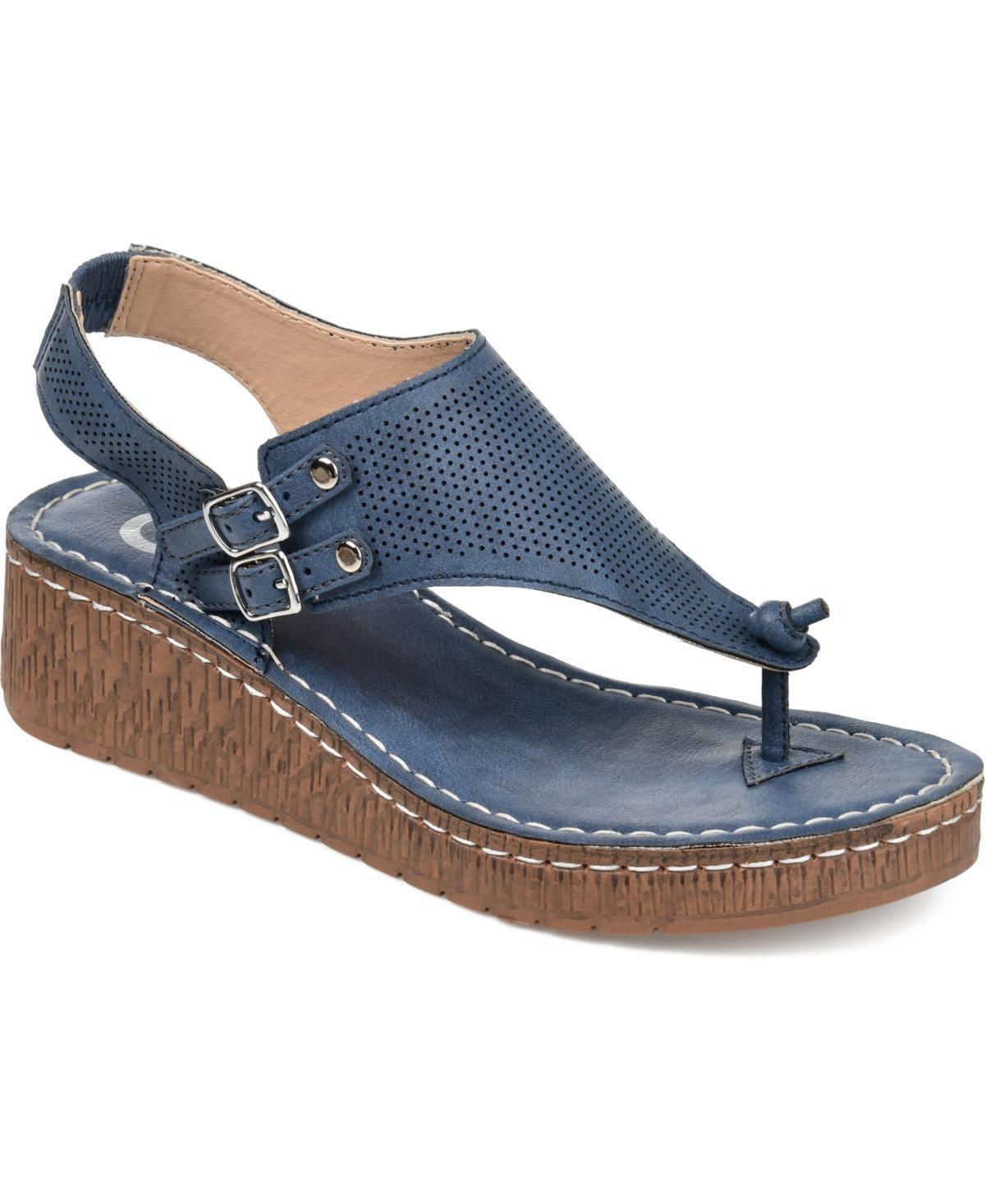 Journee Collection Mckell Womens Wedge Sandals Product Image