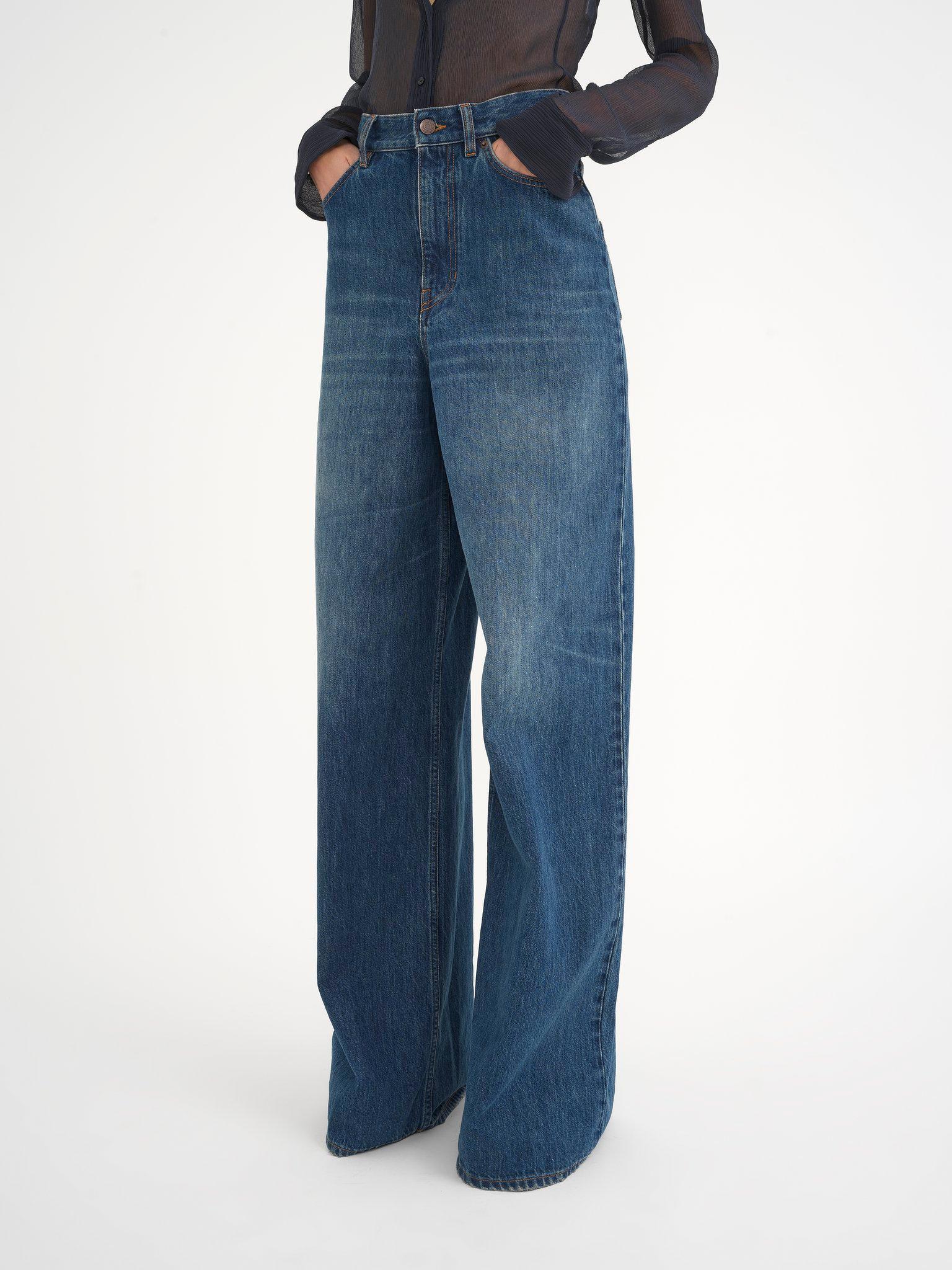 Wide-leg jeans in denim Product Image