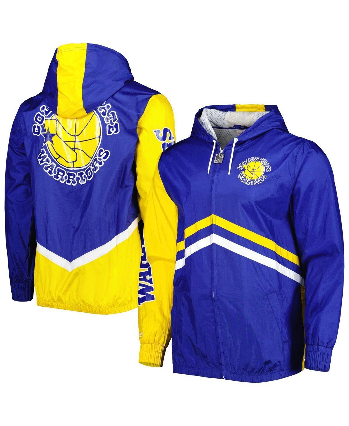 Mens Mitchell & Ness Royal Golden State Warriors Undeniable Full-Zip Windbreaker Jacket Product Image