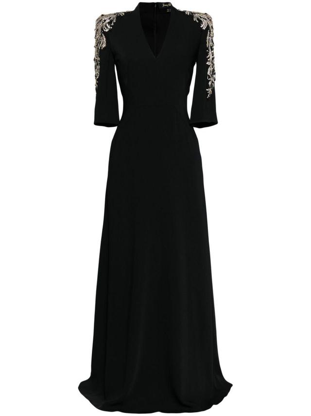 Babe bead-embellished maxi dress Product Image