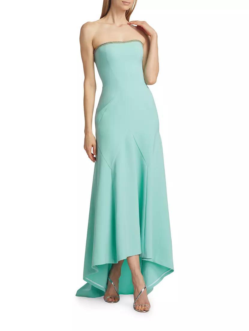 Charlotte Beaded-Trim High-Low Dress Product Image