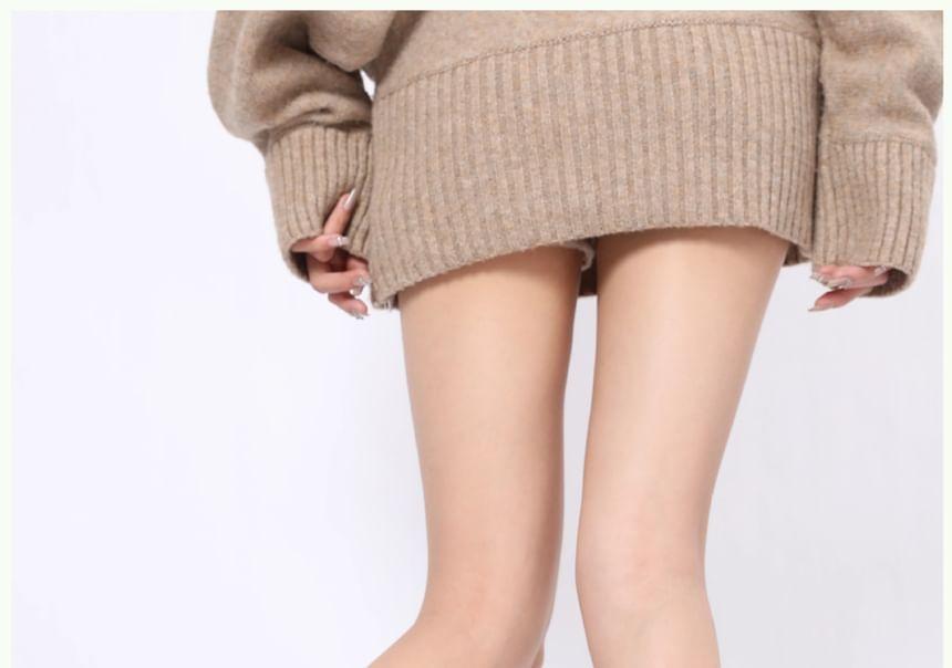 Plain Ribbed Fluffy Leg Warmers Product Image