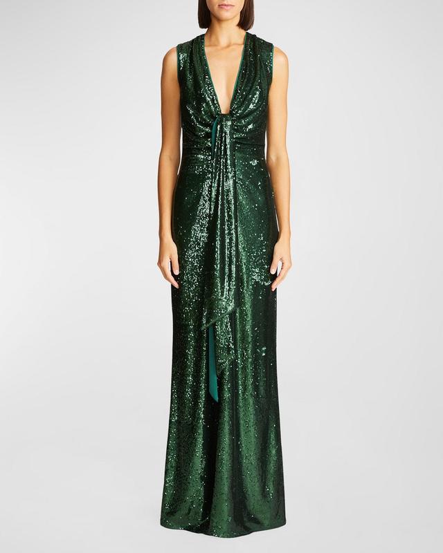 HALSTON Magdalena Sequin Gown Product Image