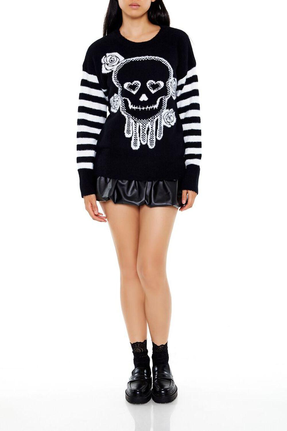 Floral Skull Graphic Sweater | Forever 21 Product Image