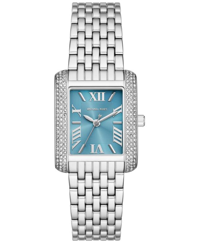 Michael Kors Womens Crystal Emery Three-Hand Stainless Steel Bracelet Watch Product Image