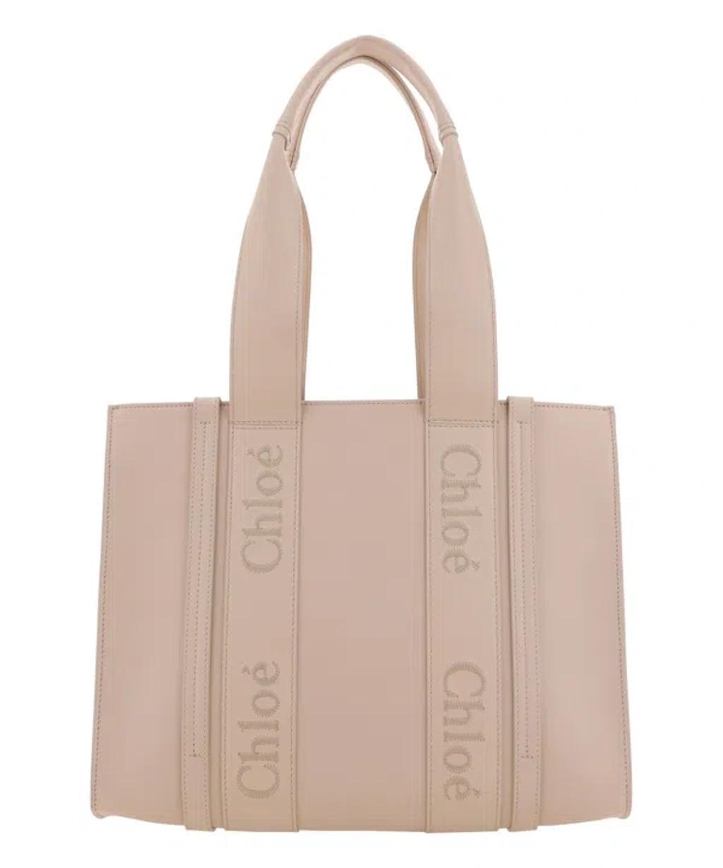 CHLOÉ Woody Shoulder Bag In Pink Product Image